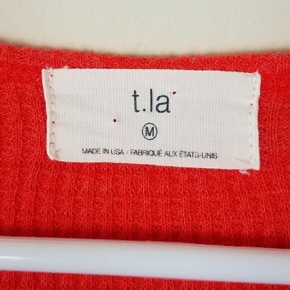 T.la Anthropologie Tangerine Waffle Knit Tip - Picture 4 of 7
